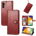 thumbnail image 1 of Mantto for Samsung A14 Wallet Case 5G with Card Holder Slots, Premium PU Leather Magnetic Flip Cover with Kickstand, Shockproof TPU Interior Case Compatible with Samsung Galaxy A14 5G, Red, 1 of 6