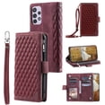 thumbnail image 1 of Mantto for Samsung A23 4G, PU Leather Crossbody Case Purse Zipper Pocket Folio Card Slots Wallet Kickstand Phone Case with Shoulder Strap & Wrist Strap For Samsung Galaxy A23 4G,
Winered, 1 of 13