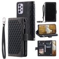 thumbnail image 1 of Mantto for Samsung A53 5G, PU Leather Crossbody Case Purse Zipper Pocket Folio Card Slots Wallet Kickstand Phone Case with Shoulder Strap & Wrist Strap For Samsung Galaxy A53 5G,
Black, 1 of 12