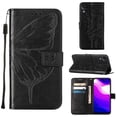 thumbnail image 1 of Mantto Samsung Galaxy A03 Core Case, Magnetic Folio Butterfly Embossed Wallet Case, Premium Leather Wrist Strap Credit Card Holder Slots Kickstand Shockproof Cover For Samsung Galaxy A03 Core,
Black, 1 of 1