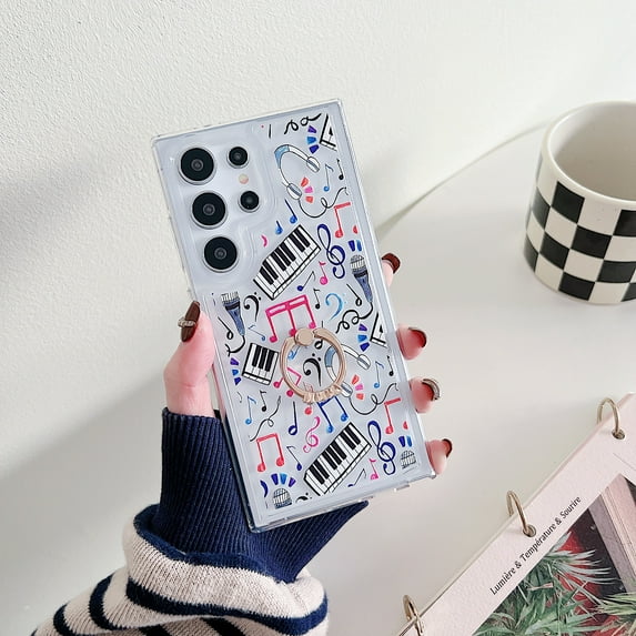 Mantto for Samsung Galaxy A13 5G Case, Cute Leopard / Cow Print / Lines Fashion Design Glitter Diamond Ring Kickstand Cover for Women Girls, Shockproof Durable TPU Transparent Slim Phone Case,E