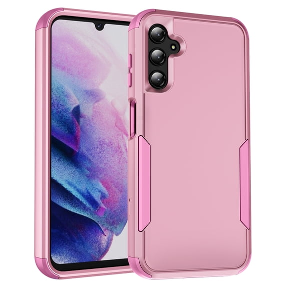 Mantto for Samsung Galaxy A14 5G Case, Heavy Duty Shockproof Drop Protective Hybrid 3 Layer Full Body Rugged Military Grade Protection Hard PC Phone Cover For Samsung Galaxy A14 5G, Pink
