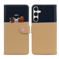 thumbnail image 1 of Mantto for Samsung Galaxy A15 Wallet Case with Wrist Strap,Cute Animal Pattern PU Leather Magnetic Clasp Folio Flip Kickstand Credit Card Slots & Cash Pocket Shockproof Slim Phone Case, Khaki, 1 of 8