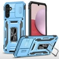 thumbnail image 1 of Mantto for Samsung Galaxy A25 5G Case with Kickstand, [Military Grade] Built-in 360° Rotate Ring Kickstand Magnetic Protection Cover Case for Samsung Galaxy A25 5G, Lightblue, 1 of 7