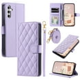 thumbnail image 1 of Mantto for Samsung Galaxy A25 5G Wallet Case with Detachable Wrist Strap & Shoulder Strap,Shockproof Luxury PU Leather Purse Credit Card Slots Magnetic Flip Kickstand Crossbody Phone Case, Purple, 1 of 9