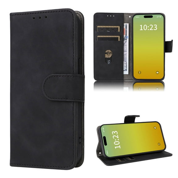 Mantto for Samsung Galaxy A36 5G Case, Classic PU Leather Magnetic Shockproof Protective Stand Flip Wallet Case Cover with Card Holder for Samsung Galaxy A36 5G Phone Case,Black