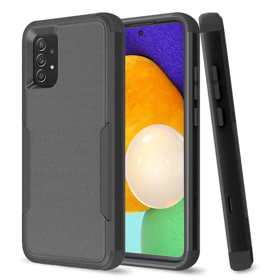 Mantto for Samsung Galaxy A53 5G Case, Heavy Duty Shockproof Drop Protective Hybrid 3 Layer Full Body Rugged Military Grade Protection Hard PC Phone Cover For Samsung Galaxy A53 5G, Black