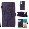 thumbnail image 1 of Mantto Samsung Galaxy A53 5G Case, Magnetic Folio Butterfly Embossed Wallet Case, Premium Leather Wrist Strap Credit Card Holder Slots Kickstand Shockproof Cover For Samsung Galaxy A53 5G,
Purple, 1 of 6