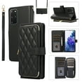 thumbnail image 1 of Mantto for Samsung Galaxy S20+ Wallet Case,Crossbody Phone Case PU Leather Zipper with Wrist Strap & Shoulder Strap Flip Cover Credit Card Holder Magnetic Shockproof Protective Case,Black, 1 of 12