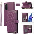 thumbnail image 1 of Mantto for Samsung Galaxy S20+ Wallet Case,Crossbody Phone Case PU Leather Zipper with Wrist Strap & Shoulder Strap Flip Cover Credit Card Holder Magnetic Shockproof Protective Case,Darkpurple, 1 of 12