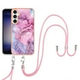 thumbnail image 1 of Mantto for Samsung Galaxy S23 FE Case, with Lanyard Adjustable Strap, Marble Pattern Soft TPU Bumper Hard PC Back Shockproof Protective Glossy Stylish Durable Phone Case for Women Girls,Pink, 1 of 7