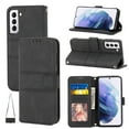 thumbnail image 1 of Mantto for Samsung Galaxy S23 Plus Wallet Case, PU Leather with Long Crossbody Strap Card Slots Soft TPU Inner Shockproof Protective Flip Cover Phone Case for Samsung Galaxy S23 Plus,Black, 1 of 8