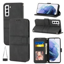 Mantto for Samsung Galaxy S23 Plus Wallet Case, PU Leather with Long Crossbody Strap Card Slots Soft TPU Inner Shockproof Protective Flip Cover Phone Case for Samsung Galaxy S23 Plus,Black