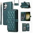 thumbnail image 1 of Mantto for Samsung Galaxy S23 Ultra Wallet Case,Crossbody Phone Case PU Leather Zipper with Wrist Strap & Shoulder Strap Flip Cover Credit Card Holder Magnetic Shockproof Protective Case,Darkgreen, 1 of 12