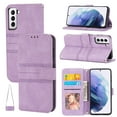 thumbnail image 1 of Mantto for Samsung Galaxy S23 Wallet Case, PU Leather with Long Crossbody Strap Card Slots Soft TPU Inner Shockproof Protective Flip Cover Phone Case for Samsung Galaxy S23 6.1",Lightpurple, 1 of 8
