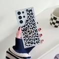 thumbnail image 1 of Mantto for Samsung Galaxy S24 Ultra Case, Cute Leopard / Cow Print / Lines Fashion Design Glitter Diamond Ring Kickstand Cover for Women Girls, Shockproof Durable TPU Transparent Slim Phone Case,A, 1 of 9