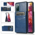 thumbnail image 1 of Mantto For Samsung S20 FE Case, Luxury Durable Shockproof Wallet Card Slots Case with Card Holder Pocket Back,PU Leather Kickstand Back Flip Cover For Samsung Galaxy S20 FE - Dark Blue, 1 of 7