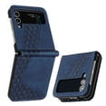 thumbnail image 1 of Mantto Slim Case For Samsung Galaxy Z Flip 3,Luxury PU Leather Magnetic Flip 360 Protection Shockproof Soft TPU Anti-Scratch Cover with Detachable Wrist Strap.For Samsung Galaxy Z Flip 3,Blue, 1 of 5