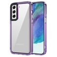 thumbnail image 1 of Mantto Slim Crystal Clear Case for Samsung Galaxy S21 FE, Anti-yellowing Transparent Shockproof Lightweight Support Wireless Charging Ultra-Thin Phone Case for Samsung Galaxy S21 FE,Purple, 1 of 8