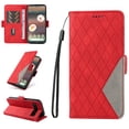 thumbnail image 1 of Mantto Slim Wallet Phone Case for Google Pixel 6a 6.1",for Women Men,Durable PU Leather Magnetic Folio Flip Holder ID Credit Card Slots Shockproof Phone Case with Hand Strap,Red, 1 of 11