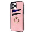 thumbnail image 1 of Mantto Slot Case for iPhone 11 Pro Max 6.5 inch ,PU leather+TPU Ultra Slim with Shockproof Card Slot Metal Kickstand Case for iPhone 11 Pro Max 6.5 inch,Pink, 1 of 7
