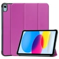 thumbnail image 1 of Mantto Smart Case for iPad 10.9-inch 2022, Soft TPU Frosted Back Cover Slim Shell Protective Case with Stand Auto Sleep/Wake Case for Apple iPad 10th Generation 10.9" 2022, Purple, 1 of 9