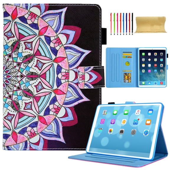Mantto Tablet Case for Amazon Fire Max 11 13th Generation 2023, PU Leather Card Slots Full Body Protection Multi-Angle View Adjustable Stand Tablet Case for Amazon Fire Max 11, Flower