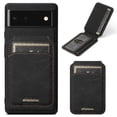 thumbnail image 1 of Mantto Wallet Case for Google Pixel 6 Pro Detachable Card Slots Flip Kickstand Purse Cover, Magnetic Case Compatible with MagSafe, Shockproof PU Leather Slim Case for Google Pixel 6 Pro, Black, 1 of 10