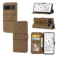 thumbnail image 1 of Mantto Wallet Case for Google Pixel 7, Magnetic Closure Folio PU Leather Shockproof Hand Strap Full Body Credit Card Slot Kickstand Cover For Google Pixel 7, Brown, 1 of 9