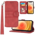 thumbnail image 1 of Mantto Wallet Case for Google Pixel 8, Magnetic Closure Folio PU Leather Shockproof Hand Strap Full Body Credit Card Slot Kickstand Cover For Google Pixel 8, Red, 1 of 7