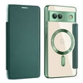 thumbnail image 1 of Mantto Wallet Case for Google Pixel 9 / 9 Pro,Compatible with Magsafe Charging,Luxury PU Leather Plating Magnetic Flip RFID Blocking Card Slots Phone Case with Anti-scratch Lens Film,Darkgreen, 1 of 8