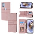 thumbnail image 1 of Mantto Wallet Case for Motorola Moto G Power (2022), Magnetic Closure Folio PU Leather Shockproof Hand Strap Full Body Credit Card Slot Kickstand Cover For Motorola Moto G Power (2022), Pink, 1 of 9