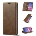 thumbnail image 1 of Mantto Wallet Case for Samsung Galaxy S10 Plus 6.4 Inch, RFID Blocking Card Holder Slots Soft Silicone Shockproof Cover with Luxury PU Leather Kickstand Magnetic Clasp Protective Phone Case,Brown, 1 of 11