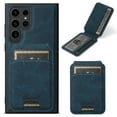 thumbnail image 1 of Mantto Wallet Case for Samsung Galaxy S22 Ultra Detachable Card Slots Flip Kickstand Purse Cover, Magnetic Case Compatible with MagSafe, Shockproof PU Leather Slim Case for Galaxy S22 Ultra, Blue, 1 of 10