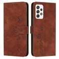 thumbnail image 1 of Mantto Wallet Case For Samsung S21 Plus Case, Magnetic Closure Heart Patterned Embossed PU Leather Kickstand Credit Card Holder Slots Wrist Strap Flip Folio Cover for Samsung Galaxy S21 Plus, Brown, 1 of 10
