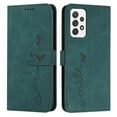 thumbnail image 1 of Mantto Wallet Case For Samsung S21 Plus Case, Magnetic Closure Heart Patterned Embossed PU Leather Kickstand Credit Card Holder Slots Wrist Strap Flip Folio Cover for Samsung Galaxy S21 Plus, Green, 1 of 10