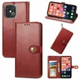 thumbnail image 1 of Mantto Wallet Case for iPhone 13 Pro Max with Card Holder Slots, Folio Premium PU Leather Magnetic Flip Cover with Kickstand, ShockProof TPU Interior Case Compatible with iPhone 13 Pro Max, Red, 1 of 9