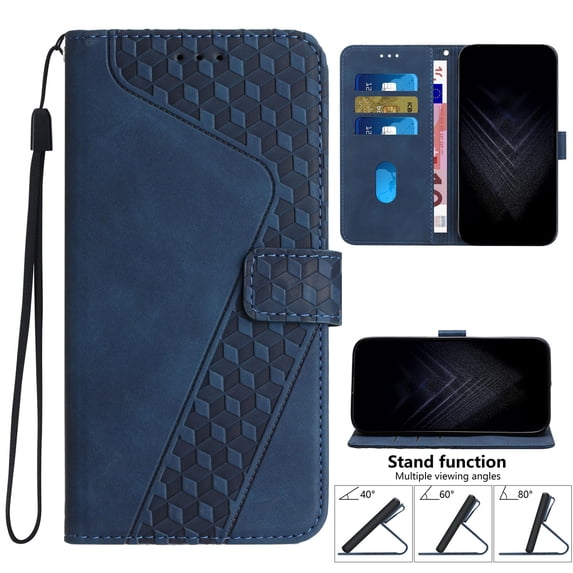 Mantto Wallet Case For iPhone 8 Plus/7 Plus,360 Protection Luxury PU Leather Magnetic Clasp Flip Card Slots Kickstand Shockproof Soft TPU Anti-Scratch Cover with Detachable Wrist Strap.Blue