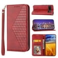 thumbnail image 1 of Mantto Wallet Phone Case for Google Pixel 6a (6.1 inch),for Women Men,Premium PU Leather Magnetic Closure Flip Cover Credit Card Slots Kickstand Protective Case with Wrist Strap,Red, 1 of 9