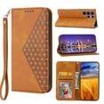 thumbnail image 1 of Mantto Wallet Phone Case for Samsung Galaxy S22 Ultra 5G (6.8 inch),for Women Men,Premium PU Leather Magnetic Closure Flip Cover Credit Card Slots Kickstand Protective Case with Wrist Strap,Yellow, 1 of 9