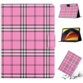 thumbnail image 1 of Mantto for Lenovo Tab P11 11" TB-J606F TB-J606X Case Shockproof TPU Back Shell Grid Pattern Leather Flip Stand Case Full Body Protection Cover, Rose, 1 of 8