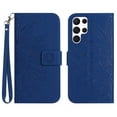 thumbnail image 1 of Mantto for Samsung Galaxy S23 Ultra Slim Case,Shockproof PU Leather Magnetic Flip Kickstand Credit Card Slots Wallet Phone Case,Darkblue, 1 of 11