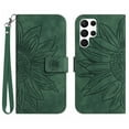 thumbnail image 1 of Mantto for Samsung Galaxy S23 Ultra Slim Case,Shockproof PU Leather Magnetic Flip Kickstand Credit Card Slots Wallet Phone Case,Green, 1 of 11