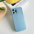 thumbnail image 1 of Mantto for iPhone 11 6.1 inch, Pure Girl Style Sweet Solid Color Simple Case, Soft TPU Camera Protection Raised Lip Anti-scratch Case, Blue, 1 of 7