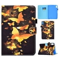 thumbnail image 1 of Mantto iPad 10th Generation Case 10.9", Cute Patterned Slim Multi-Angle Viewing Folio Magnetic Stand Wallet Card Slot with Auto Sleep Wake Smart Cover for 10.9” iPad 10th Gen 2022, Gold Butterfly, 1 of 8