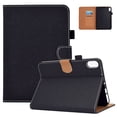 thumbnail image 1 of Mantto iPad 10th Generation Case 10.9 Inch, Fabric Art Slim Multi-Angle Viewing Folio Magnetic Stand Wallet Card Slot with Auto Sleep Wake Smart Cover for 10.9” iPad 10th Gen 2022 Release, Black, 1 of 9