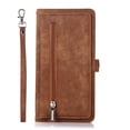 thumbnail image 1 of Mantto iPhone 11 case, PU Leather Flip Retro Shockproof Magnetic Zipper Wallet Stand Case Cover for iPhone 11  6.1 inch,Brown, 1 of 10