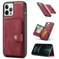 thumbnail image 1 of Mantto iPhone 12 Pro Case, iPhone 12 Case, Wallet with Detachable Magnetic Card Pockets,fit Car Mount, 2 in 1 Durable PU Leather Stand Back Flip Cover For Apple iPhone 12/12 Pro - Red, 1 of 18