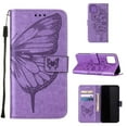 thumbnail image 1 of Mantto iPhone 13 Case, Magnetic Folio Butterfly Patterned Wallet Case, PU Leather with Wrist Strap Credit Card Holder Slots Kickstand Protective Cover For iPhone 13, Lightpurple, 1 of 10