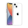 thumbnail image 1 of Mantto for iPhone 13 Mini 5.4 Inch Clear Case with Wireless Charging, Dual-Layered Tempering Glass Back Shockproof Anti-Scratch Thin Protective Bumper Case Sturdy Transparent Slim Cover,Clear, 1 of 5